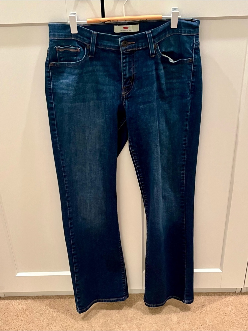 Levi's Dark Wash 529 Curvy Boot Cut Women’s Jeans Size 12 Casual Denim Classic